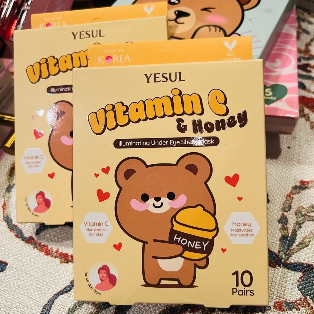 YESUL Vitamin C & Honey Under Eye Sheet Mask Set